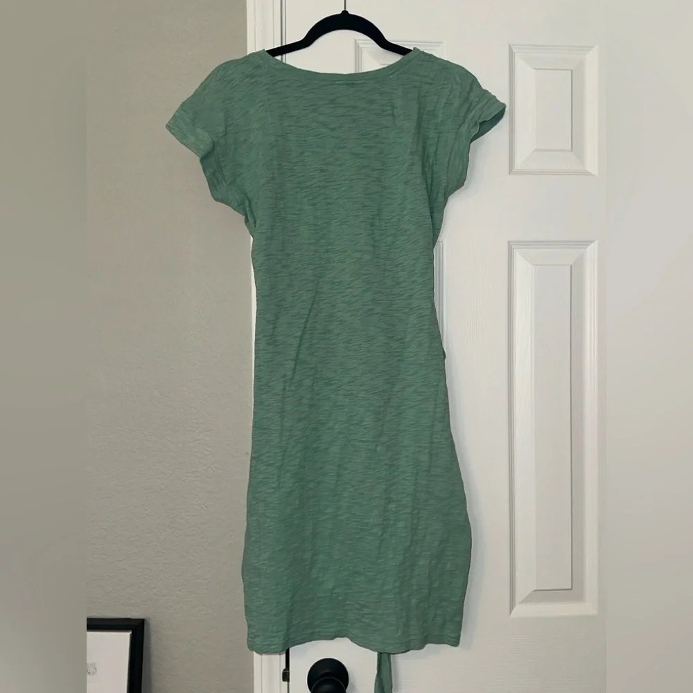 J Crew Short Sleeve Tie Waist Tee Shirt Dress - Picture 7 of 11